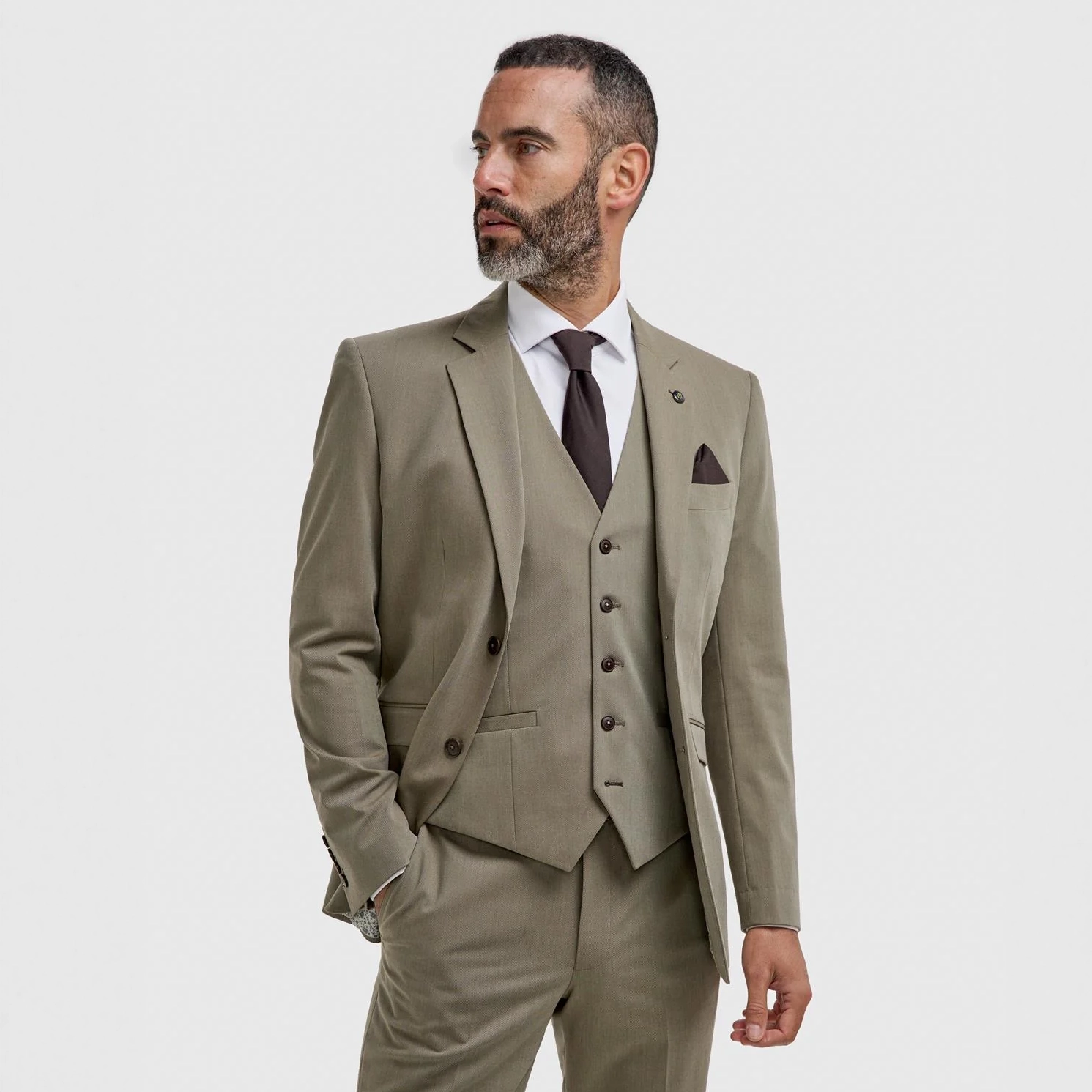 Image of Donatella Sage 3 Piece Suit