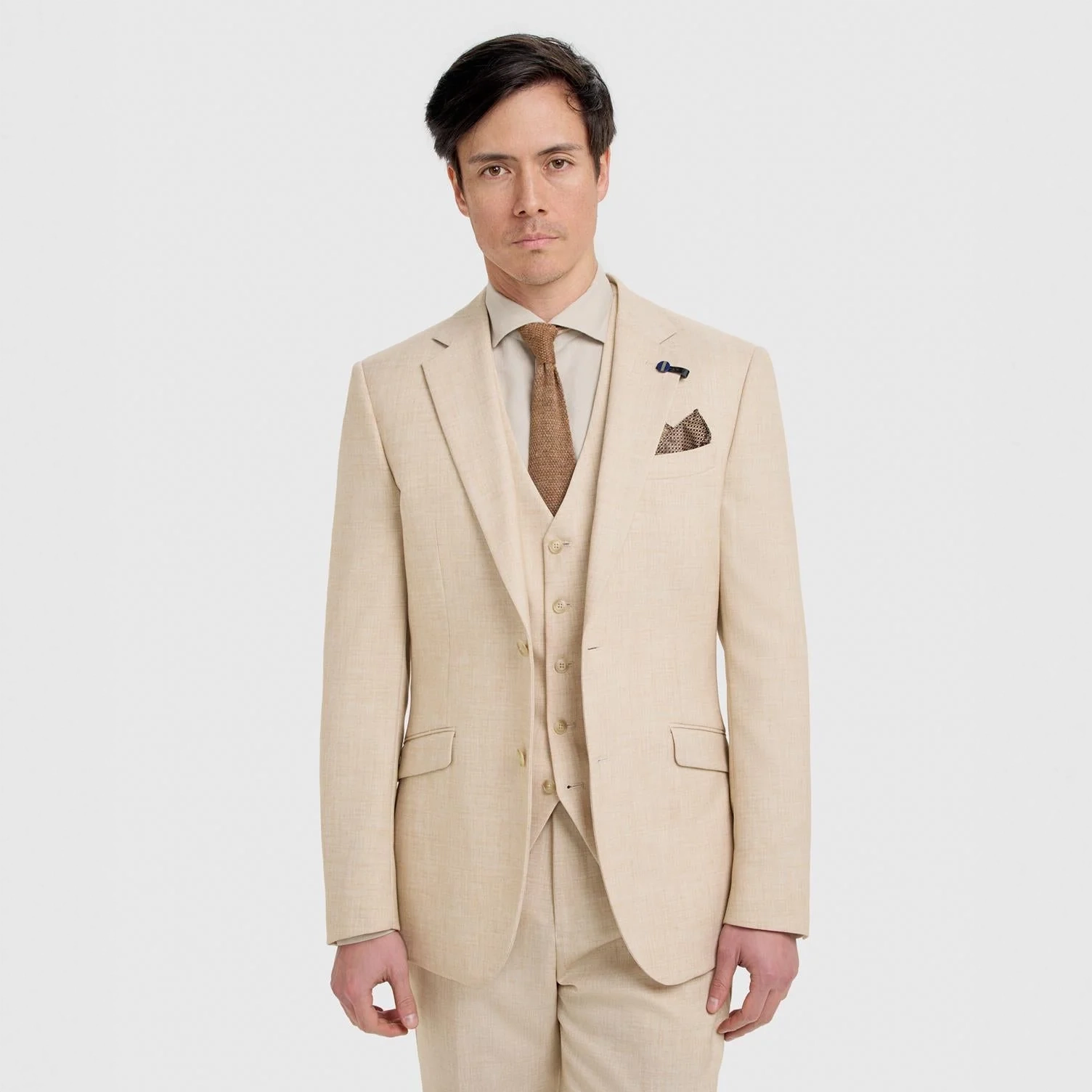 Image of Malibu Beige 3 Piece Suit