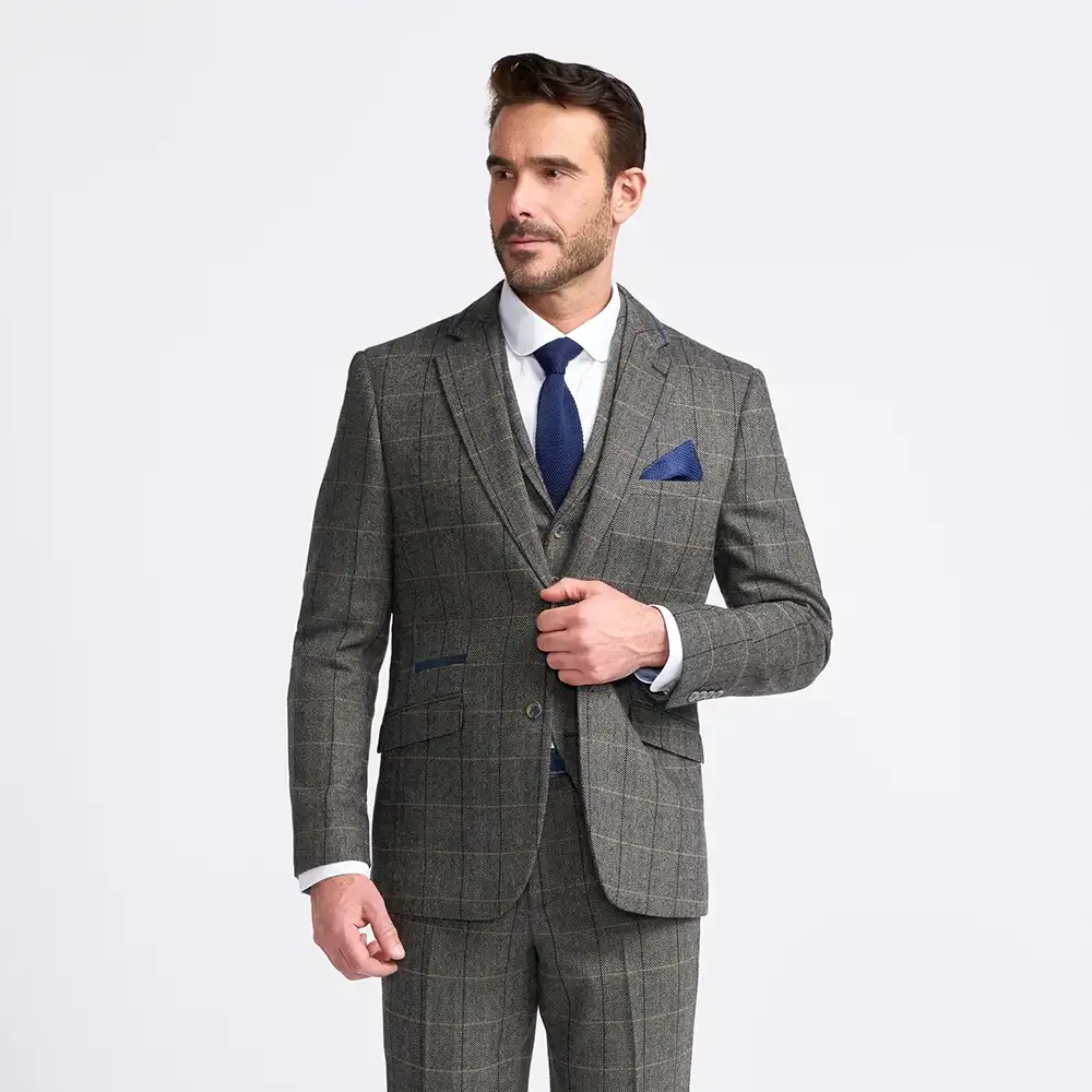 Albert Grey Tweed 3 Piece Suit