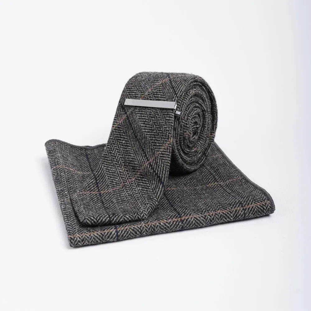 Image of Albert Grey Tie Set