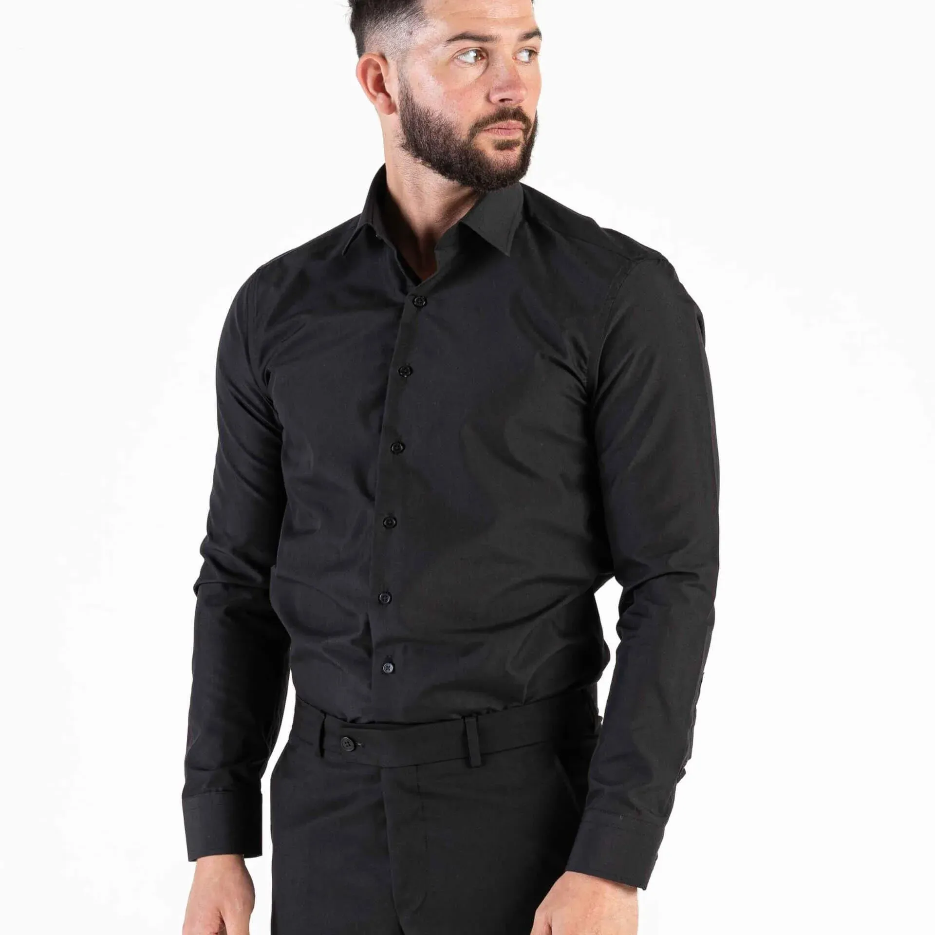 Image of Black Slim Fit Shirt