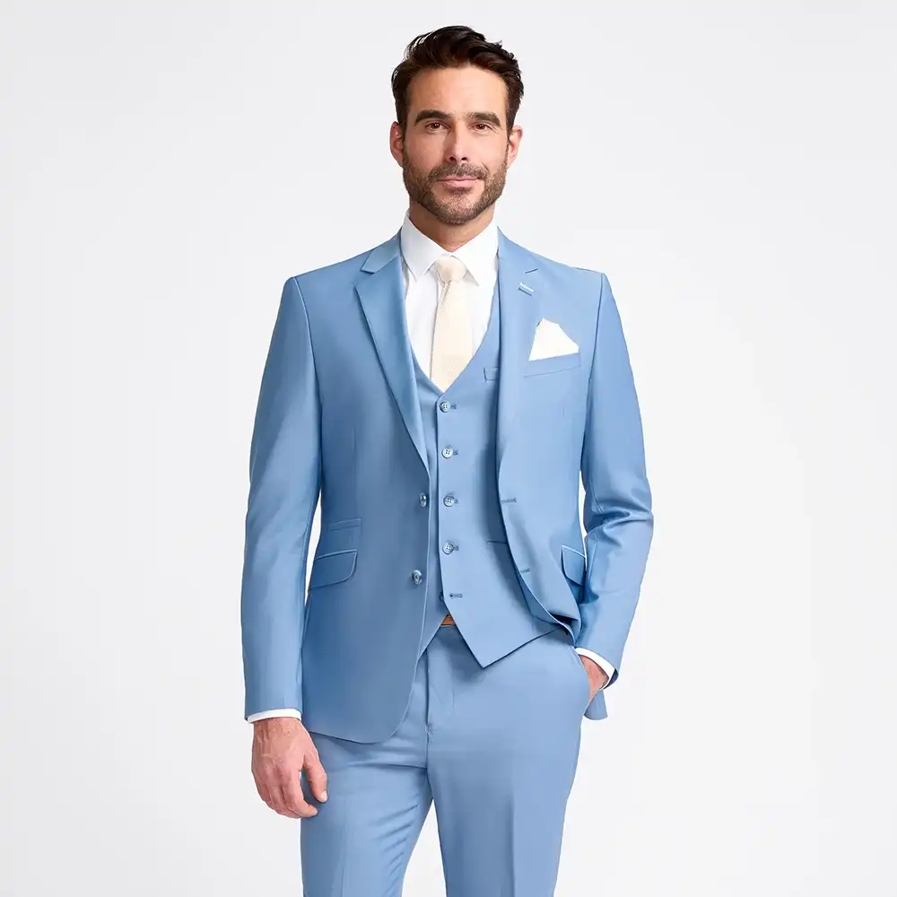 Bond Ocean Blue 3 Piece Suit