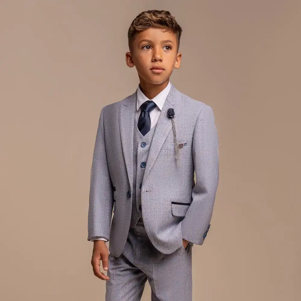 Boys Caridi Sky 3 Piece Suit