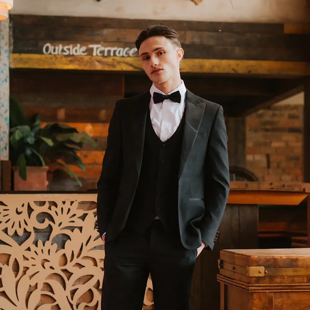 Image of Edward Black 3 Piece Tuxedo
