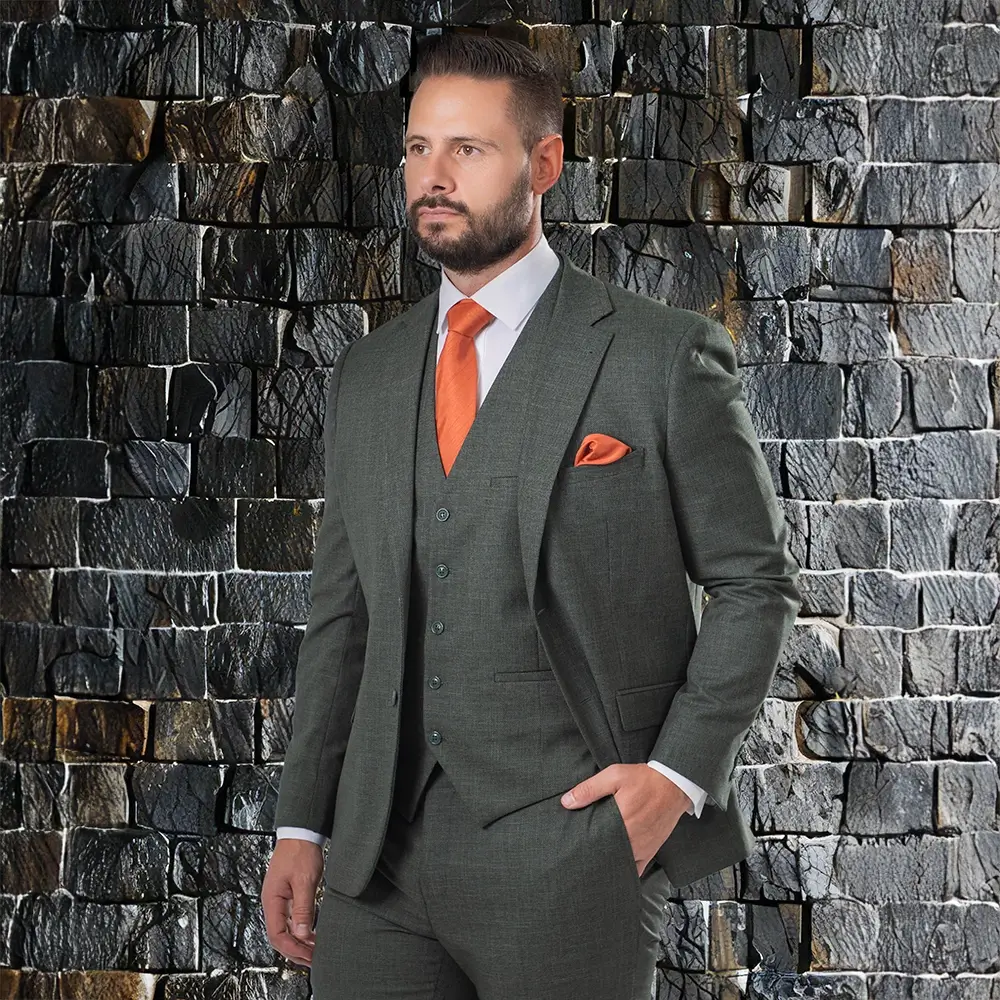 Eton Green 3 Piece Suit