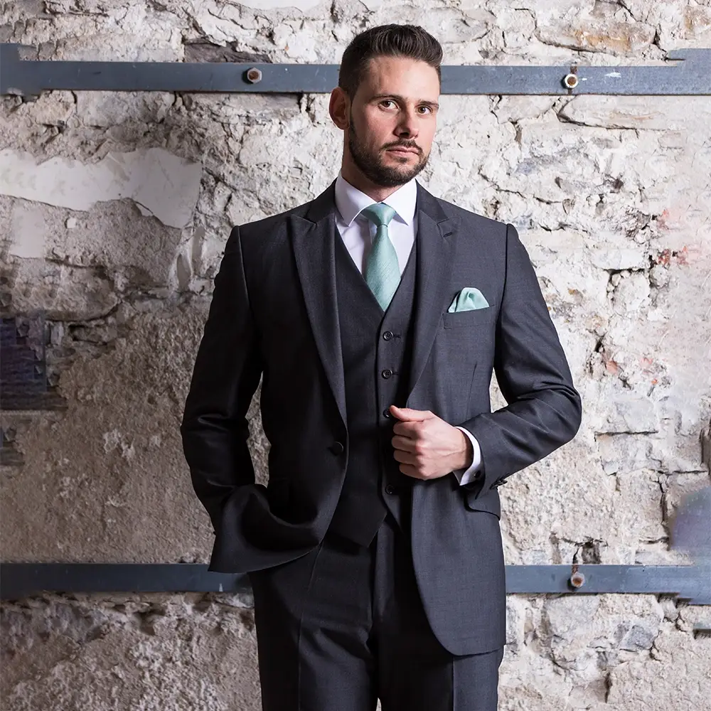 Eton Slate Grey 3 Piece Suit