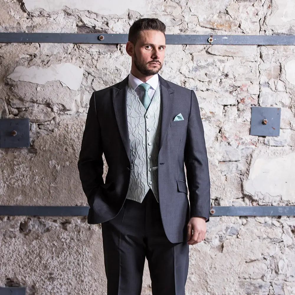 Eton Slate Grey 3 Piece Suit alternate