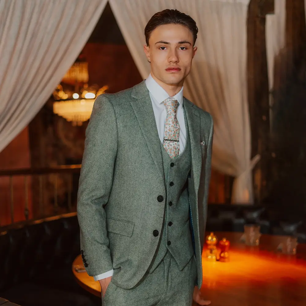 Fenwick Sage Green 3 Piece Suit