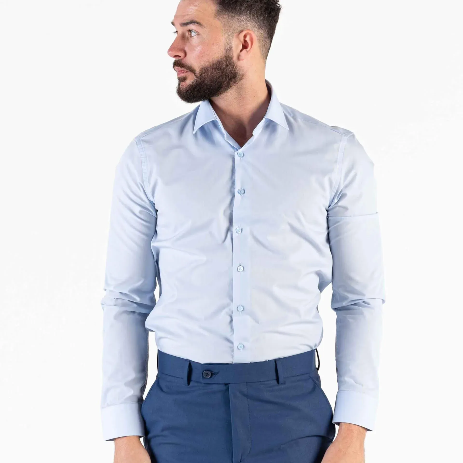 Image of Light Blue Slim Fit Shirt