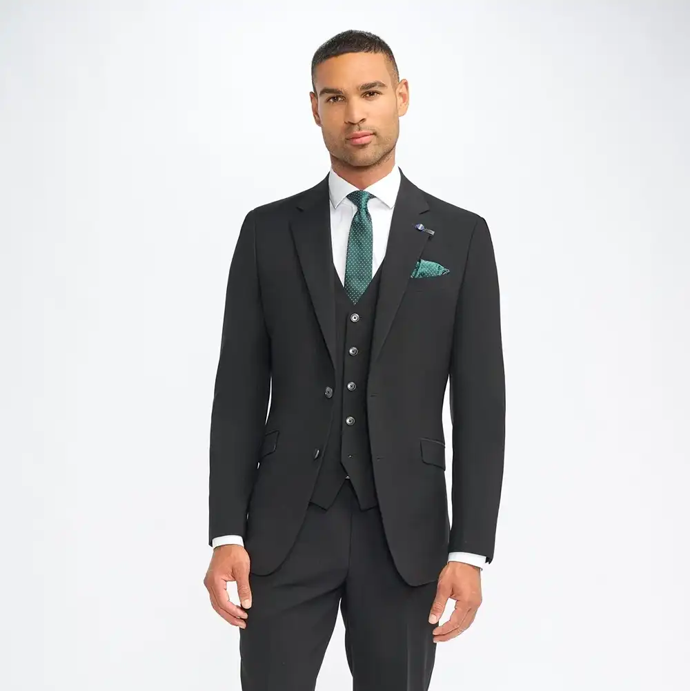 Malibu Black 3 Piece Suit