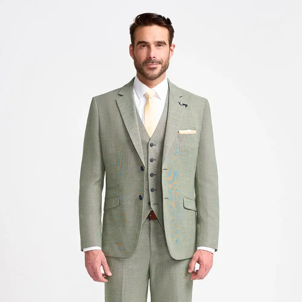 Miami Sage Green 3 Piece Suit