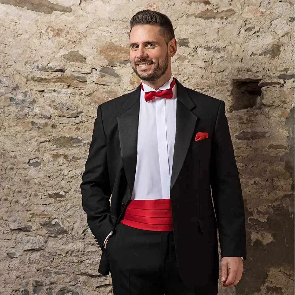 Image of Monaco Black 2 Piece Tuxedo