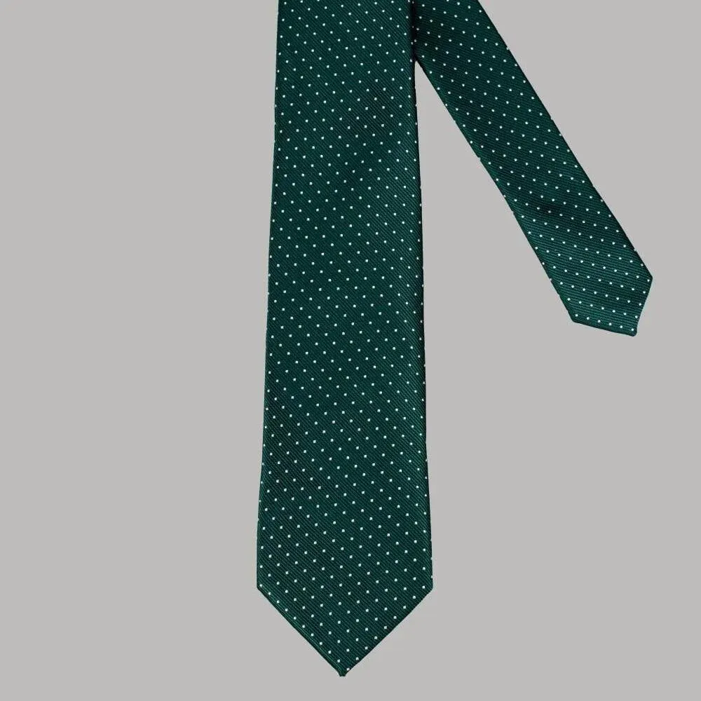 Image of Olive Green Dot Tie Set