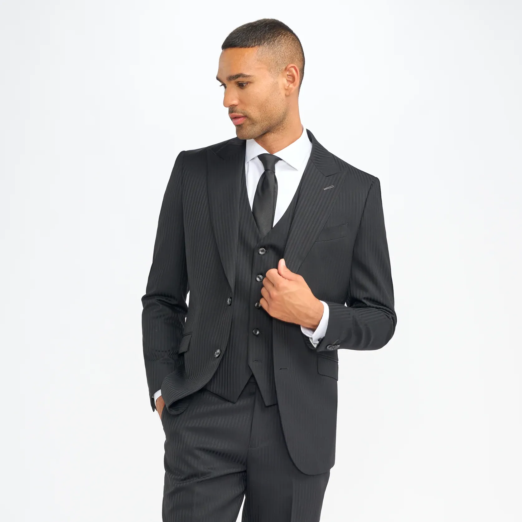 Roberto Black 3 Piece Suit