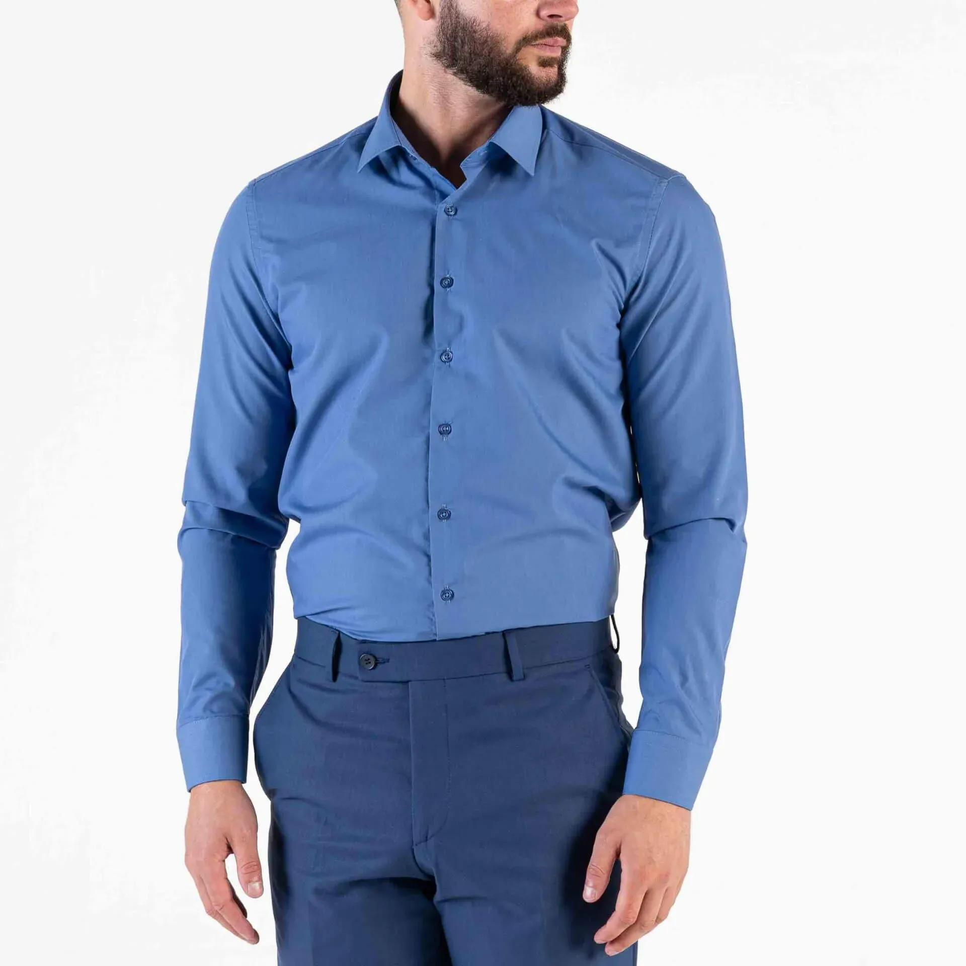 Image of Royal Blue Slim Fit Shirt