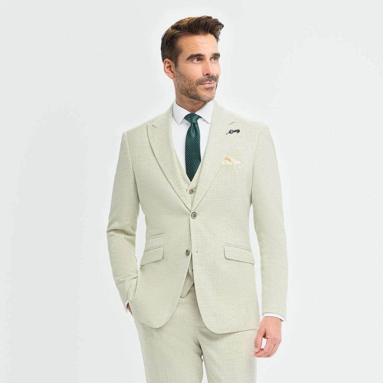 Image of Tropez Sage 3 Piece Suit