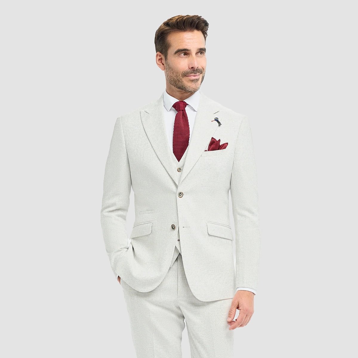 Tropez Slate 3 Piece Suit