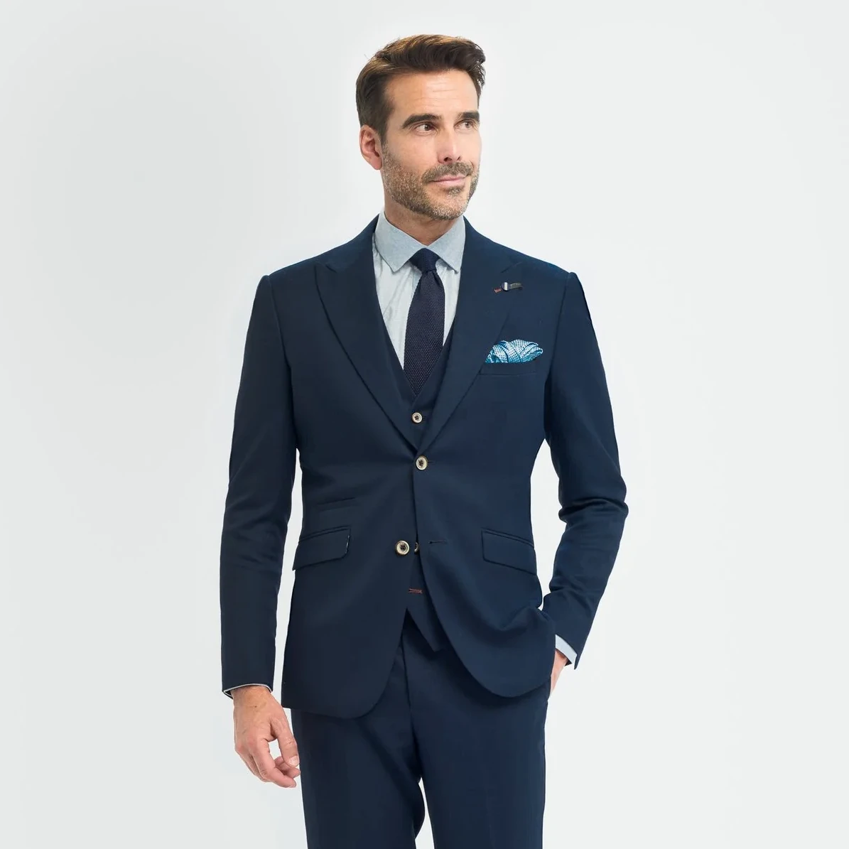 Tropez Navy 3 Piece Suit
