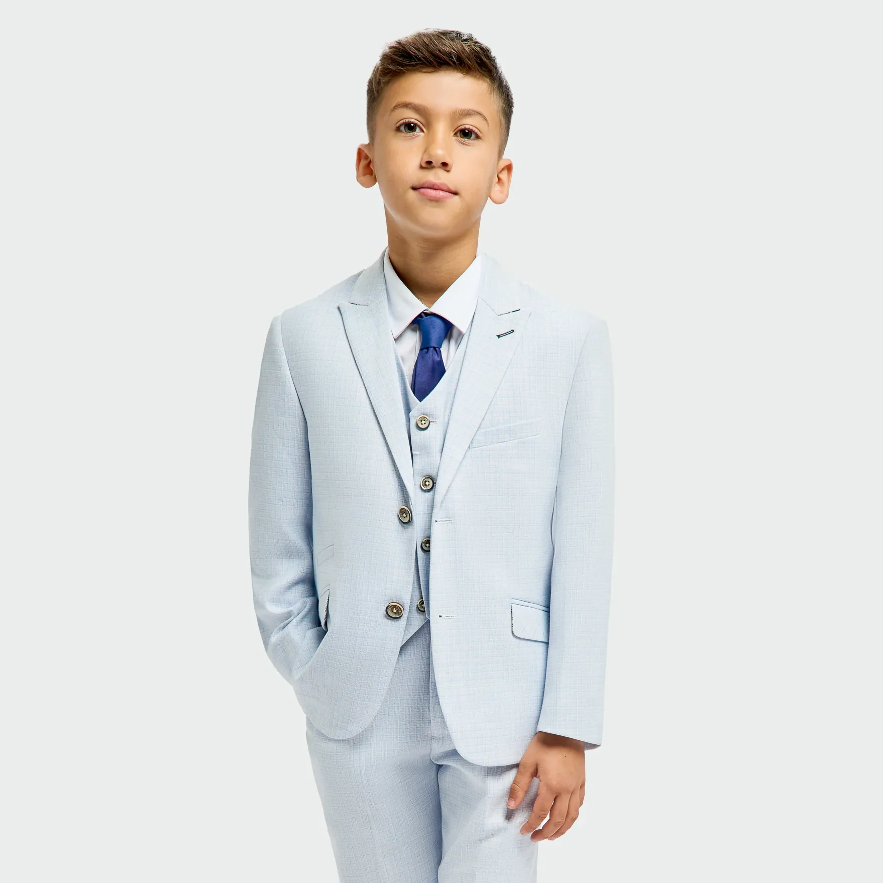 Boys Tropez Sky 3 Piece Suit